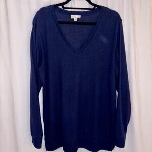 Lucky Brand Long Sleeve V-Neck Sweater Size XL
